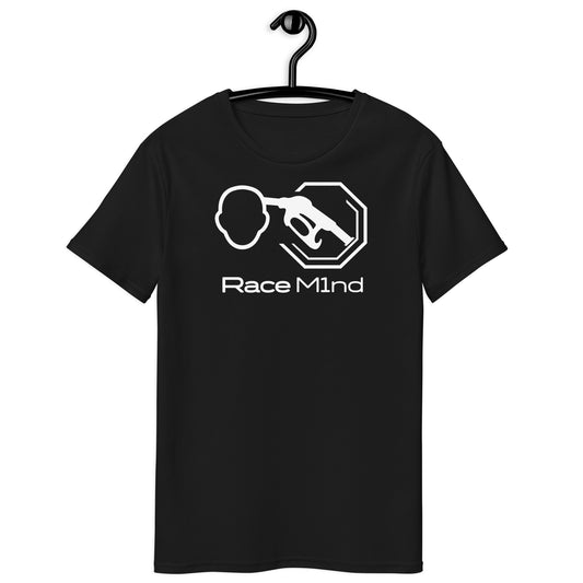 RaceM1nd Classic Black/White - Premium Men's Racing T-Shirt